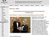 Yorkshire Awards screen shot
